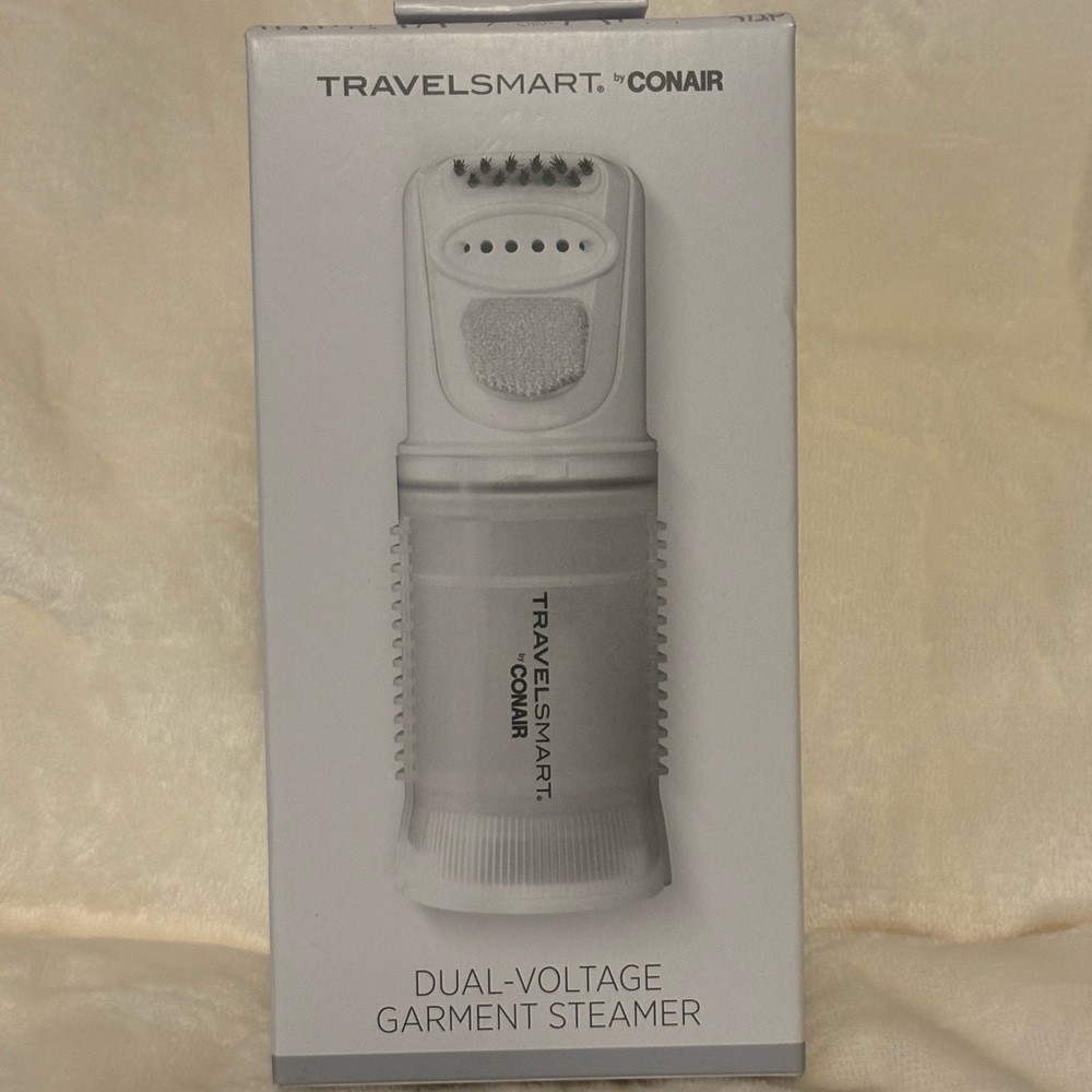 Travel Smart Dual-Voltage Garment Steamer - White